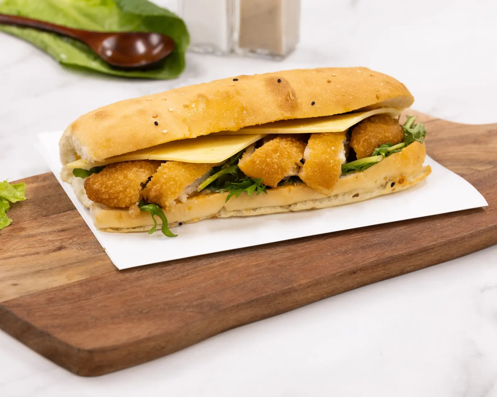 Chicken Schnitzel Panini