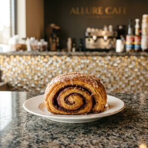 Cinnamon Swirl served at Allure Cafe Perth counter