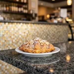almond croissant served at Allure Cafe Perth