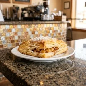 apple turnover served at Allure Cafe Perth